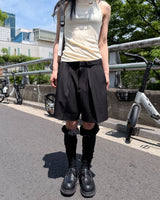  TWO-PINTUCK HARF PANTS
