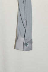 Sheer U-Neck Hoodie (Sky Blue)