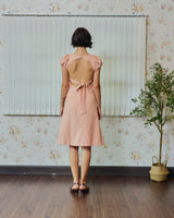 EVIE avery PUFFED SLEEVE DRESS PINK