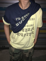 Daily Lettering Semi-Cropped Short Sleeve T-Shirt (4c)