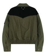 Western line jacket(khaki/black)