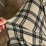 カイパーチュルクチェックパターンワイドフィットパンツ