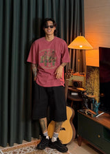 アパチカモヘビーピグメントショートスリーブTシャツ 4カラー