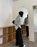double pintuck wide pants