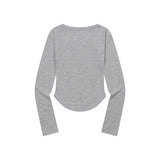 MARIEL SQUARE NECK CROP T (6Color)