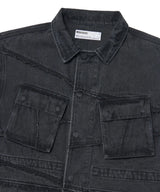 R.C DENIM BDU JACKET - WASHED BLACK