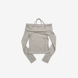 Pamyn Turtle Off-Shoulder String T-Shirt