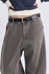 Pigment curved denim pants