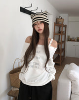 Vint Eyelet Strap Sweatshirt