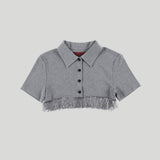FRINGE CROP POLO