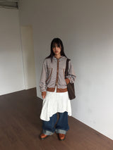 Hopper Suede Shoulder Bag (2color)