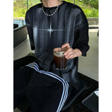 [UNISEX] Dirty washing star half t-shirts (2color)