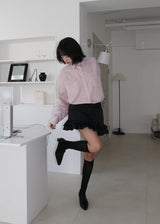 STRIPE FRILL SHIRT