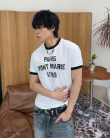 ヘイズパリリンガーショートスリーブTシャツ
