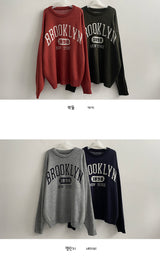 Brooklyn lettering knitwear