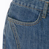 Denim bootcut line pants