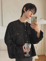 Mir Shining Tweed Crop Jacket