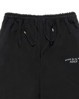 25FW BASIC LOGO NAPPING ZURRY PANTS BLACK