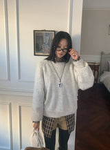 ルークウエストポイントチェックロングシャツ