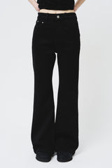 (W) Black Flare Jeans
