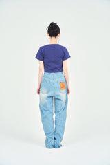 ワッペンステッチ半袖ミニTシャツ