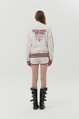 PUNK TRACK ZIP UP [IVORY]