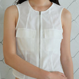 Hot Slit Maxi Skirt White
