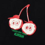 KIRSH X TOKYO ビックチェリークロップTシャツ【ブラック】