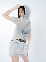 LACE HOODIE DRESS