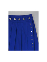 [pepe]cotton pleated wrap skirt (blue)