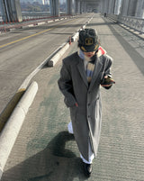 No.1052 wool20 オーバーシングルロングコート
