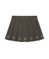 eyelet skirt (brown)