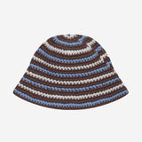 ウールストライプコルシェットハット (Brown)