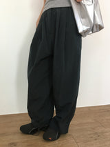 メタリックツータックワイドパンツ (3color)