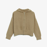 【MADE】Hooded zip-up knit