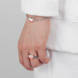 ミニフレームラブブレスレット SILVER925925