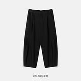 Taper Pintuck Banding Trousers (2color)