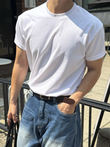 クラップマッスルロールアップショートスリーブTシャツ