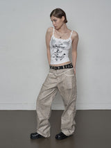 PYTHON LACE PANTS_P