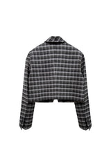 WHITNEY CROP JACKET / BLACK