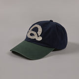 ウォッシードロゴボールキャップ (Navy/Green)