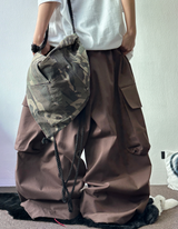 BIG BIG COTTON CARGO BALLOON WIDE OVER PANTS 🖤🩶🤎 - 3 COLORS