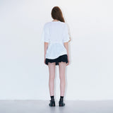 Box tied tee white