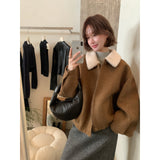 Boa Collar Short Blouson Jacket