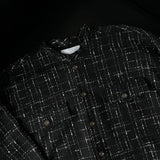 CR Bone Burton Tweed Checkered Round Shirt Jacket (2 colors)