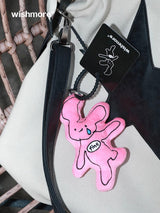 Plush Rabbit Doll Car Keychain School Bag Pendant