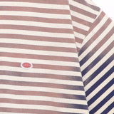 ウォッシュドストライプTシャツ