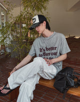 バタープリントショートスリーブTシャツ