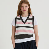 Stripe knit vest