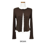 Poning Layered Double Cardigan